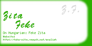 zita feke business card